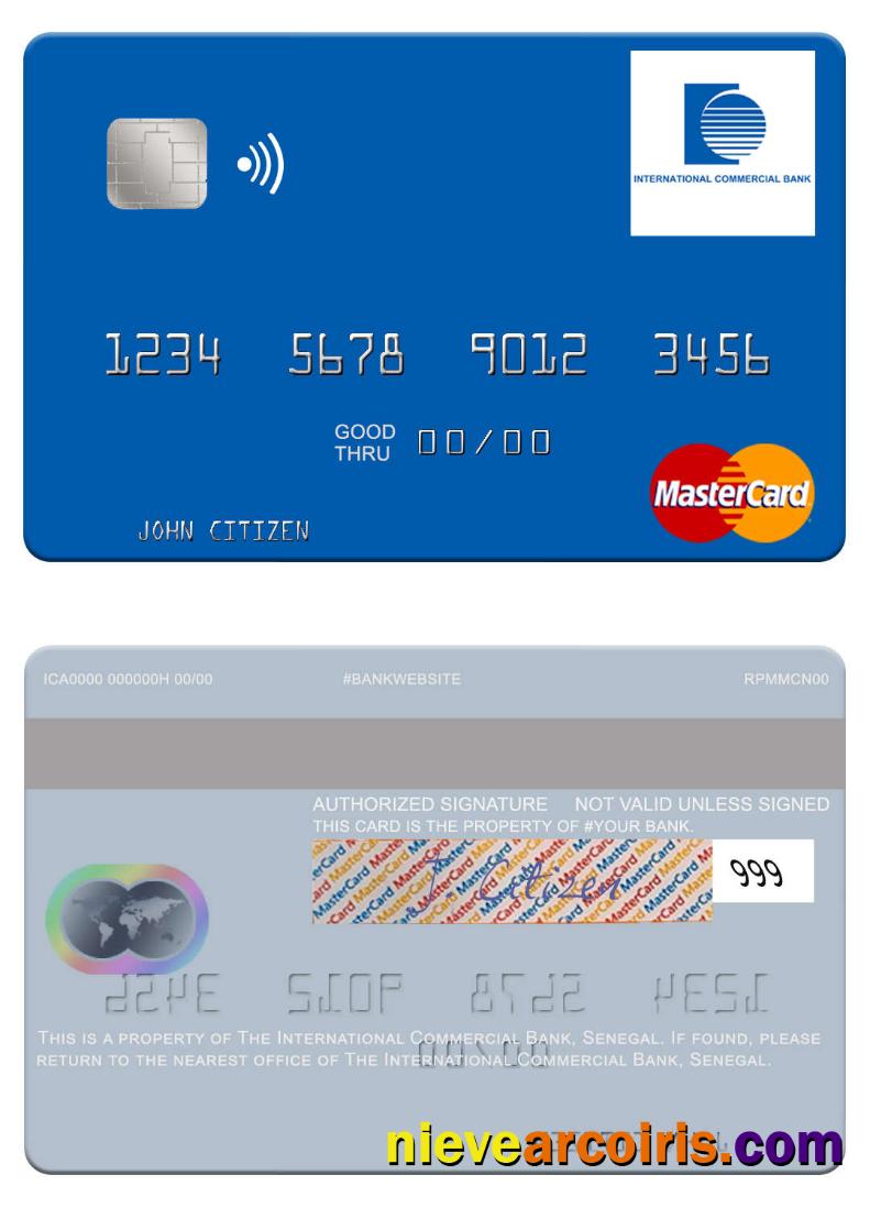 Senegal The International Commercial Bank mastercard